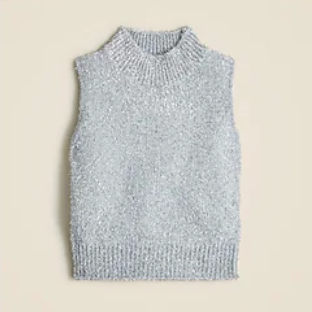 J. Crew Silver Knit Sweater